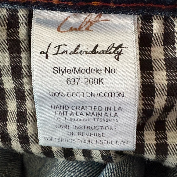 Men's Distressed Blue Jeans - Picture 3 of 4